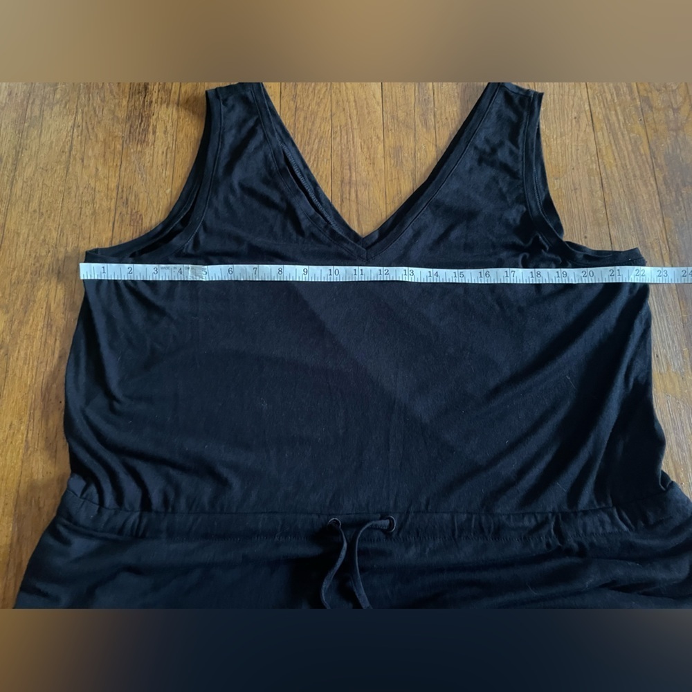 Sweaty Betty Take is easy drawstring waist dress in black size 16 - Picture 8 of 10